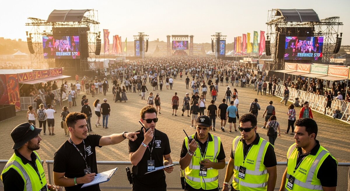 Coordinación en festival