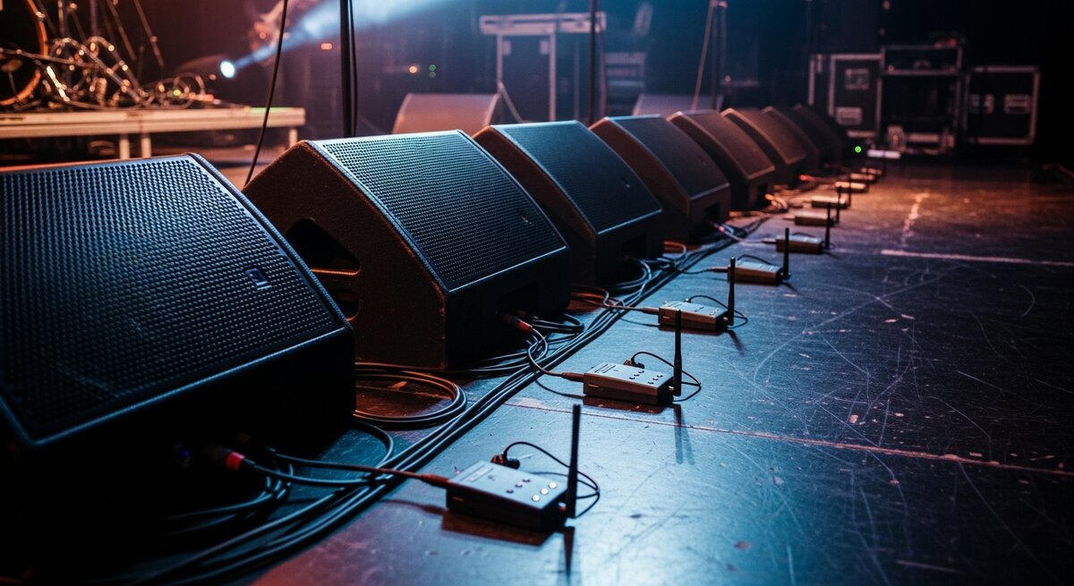 Monitores de escenario e in-ear